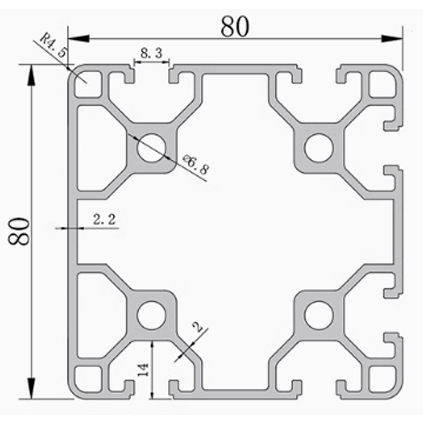 8080 Aluminum Profile