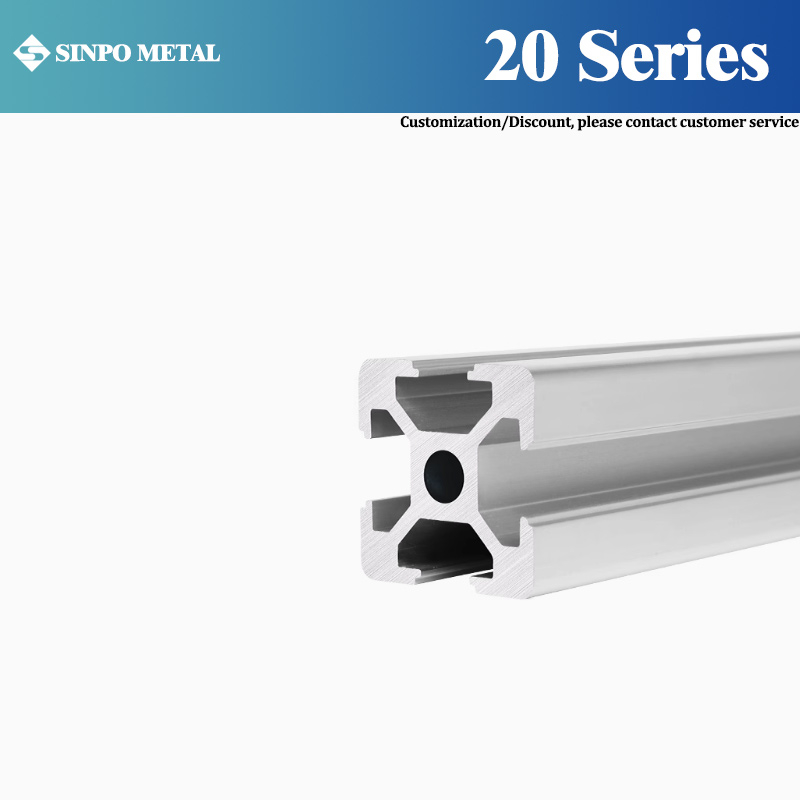 20 -serie aluminium legeringsprofielen voor industriële transportframes met hoekbeugels