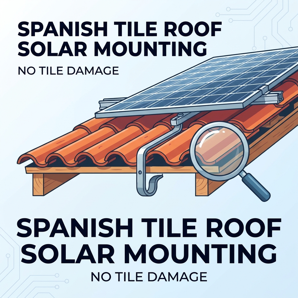 Spanish Tile Roof Solar Mounting: Choosing Hooks Without Tile Damage