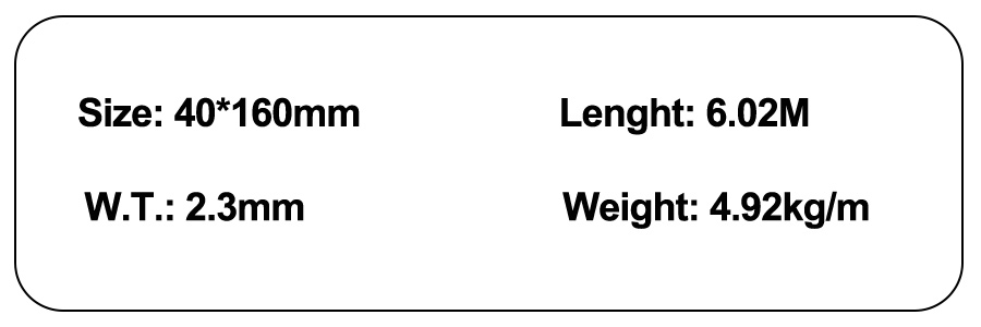 40160 Aluminum Profile