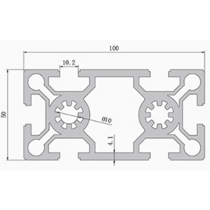 50100 Aluminum Profile