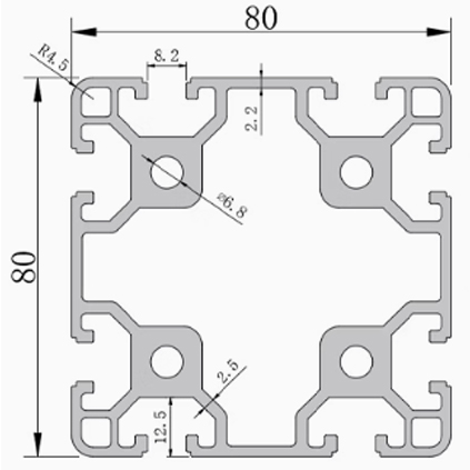 8080 Aluminum Profile