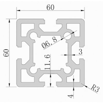 6060 Aluminum Profile