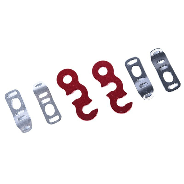 Aluminum Alloy Guyline Tensioner – Rope Adjuster Clip for Tent & Tarp Camping Use