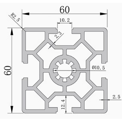 6060 Aluminum Profile