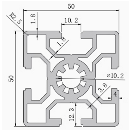 5050 Aluminum Profile