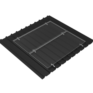 Short Trapezoidal Sheet Metal Rail for Metal Roof Solar Panel Mounting System
