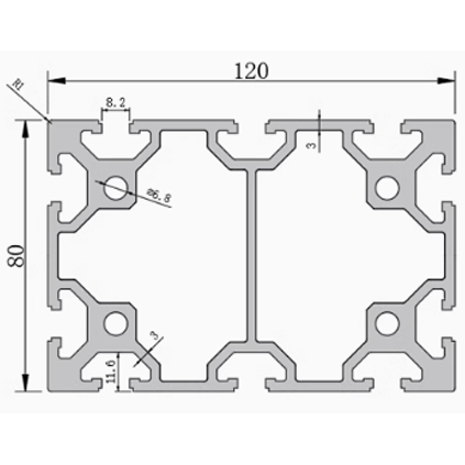80120 Aluminum Profile
