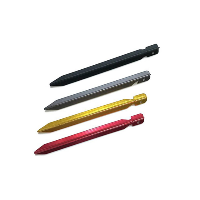 Entrettes en aluminium multi-styles 7075 en aluminium - chevilles au sol légères pour le camping et l'usage en plein air