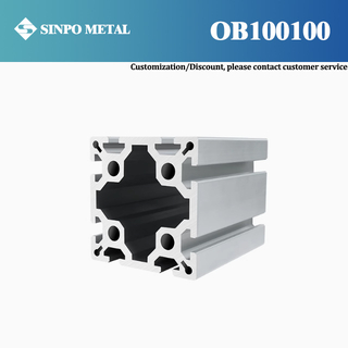 100100 Wall Thickness 6mm Thick Weighted Aluminum Alloy Profile Large Tube Mechanical Frame
